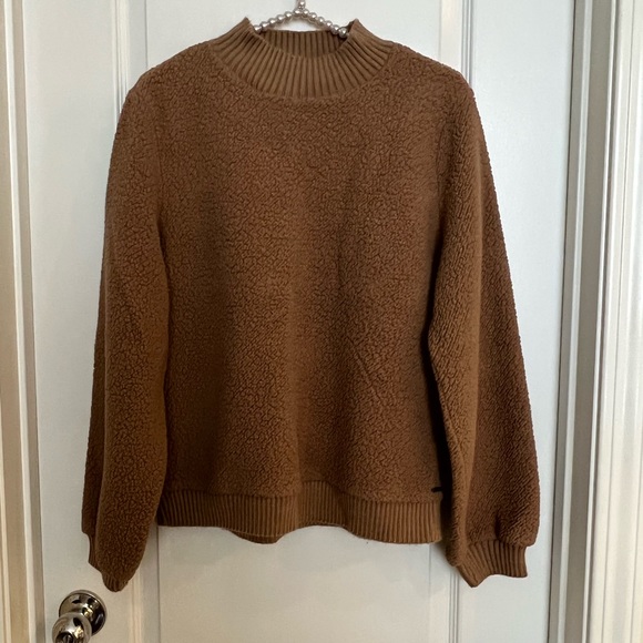 Abercrombie & Fitch Tops - abercrombie and fitch teddy sweatshirt brown Sz.L